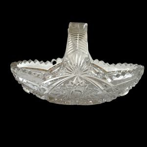 Vintage Cut Glass Candy Dish